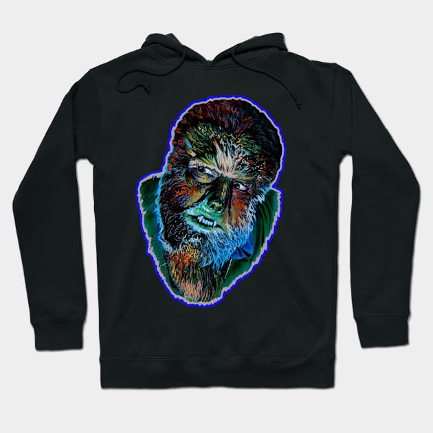 wolfman Hoodie by Chris Hoffman Art